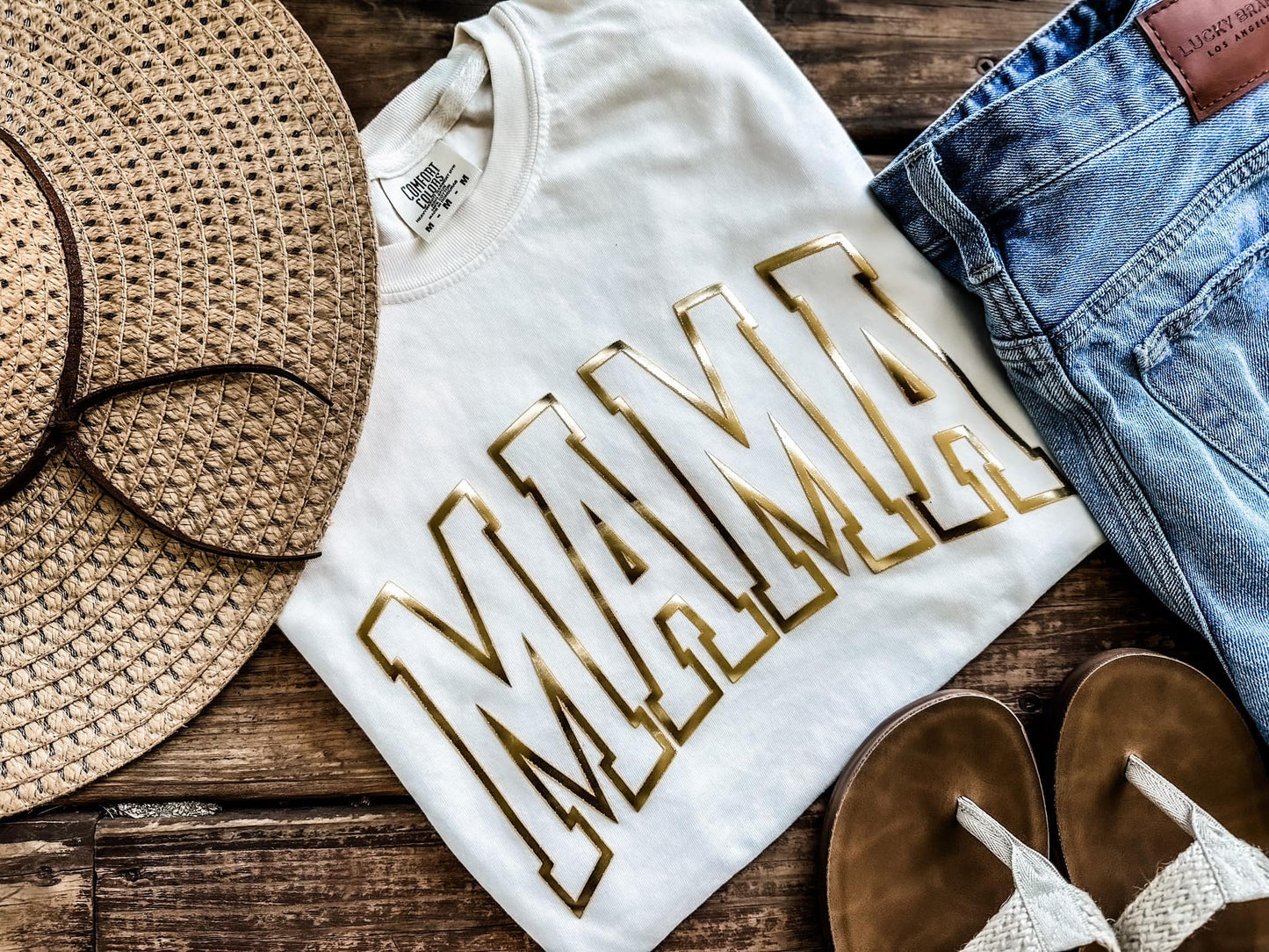 Gold Puff Custom Tees