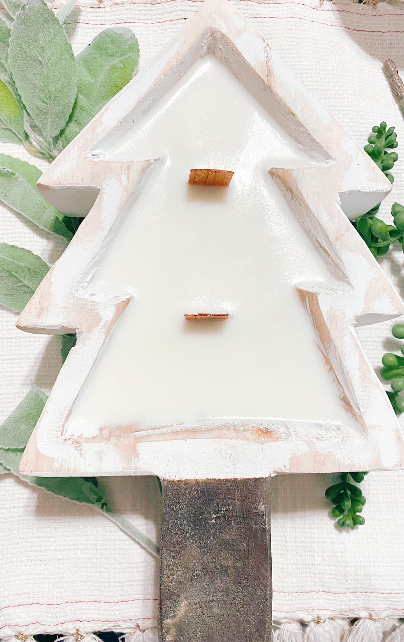 Christmas Dough Bowl Candles