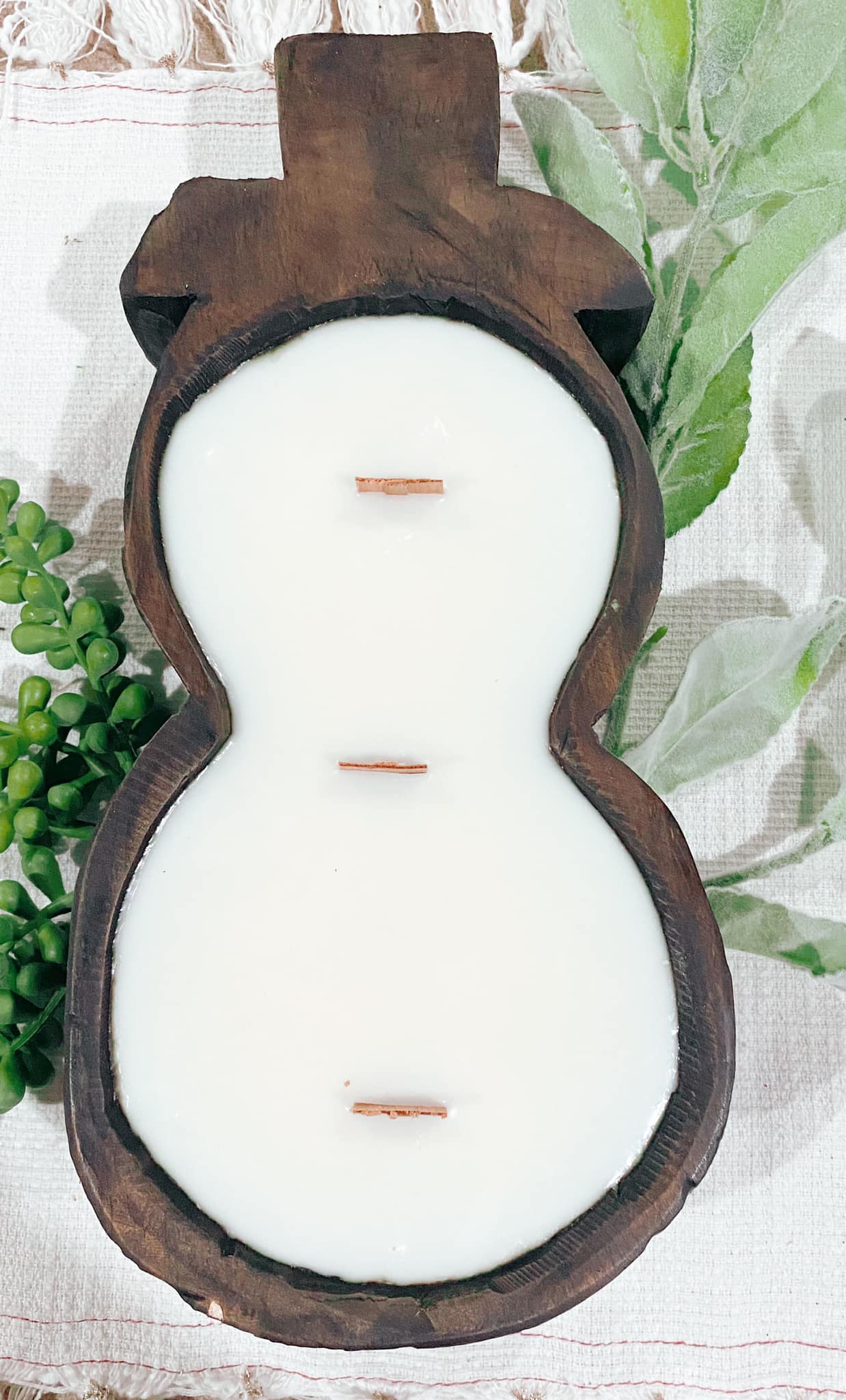 Christmas Dough Bowl Candles