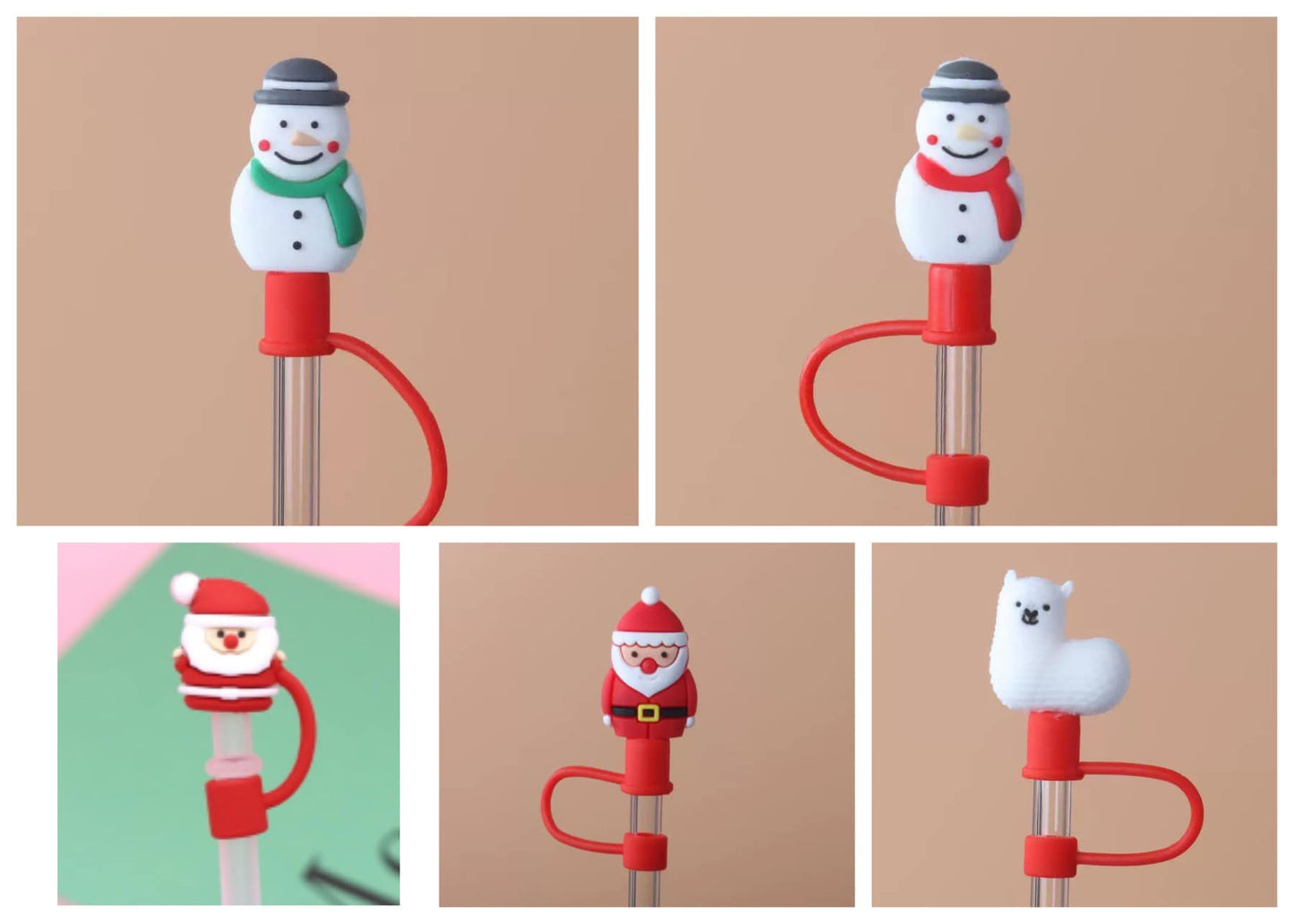 Holiday Straw Toppers