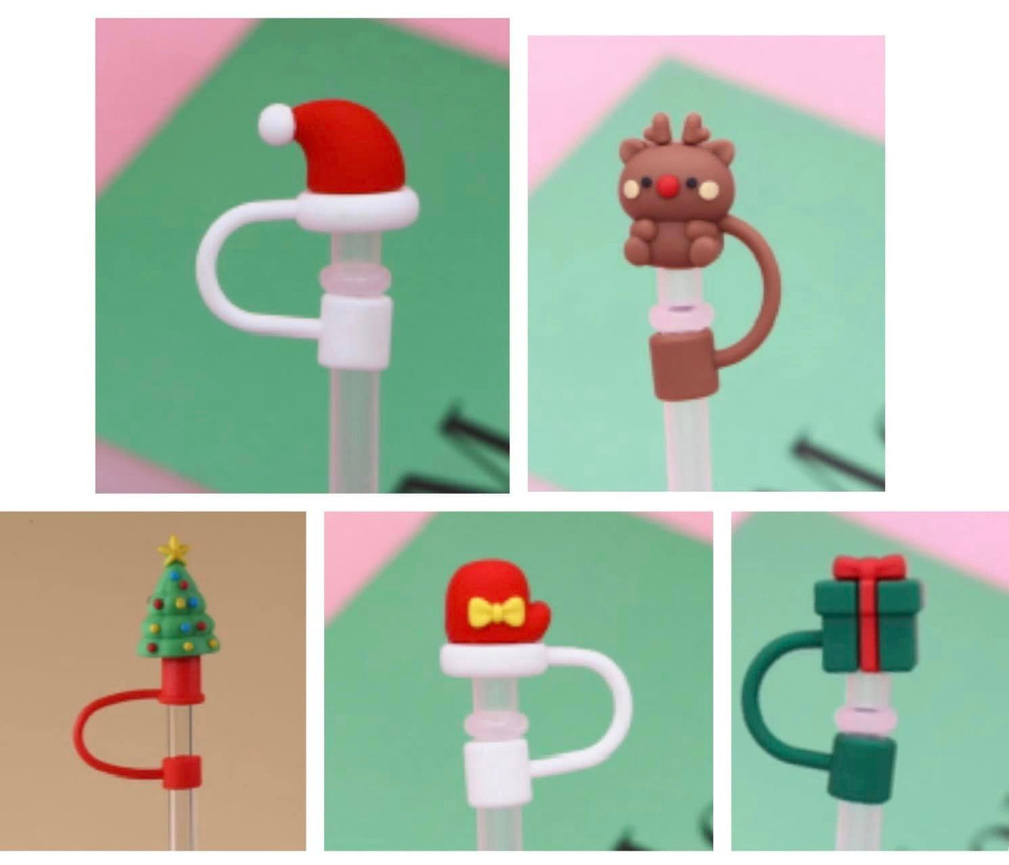 Holiday Straw Toppers