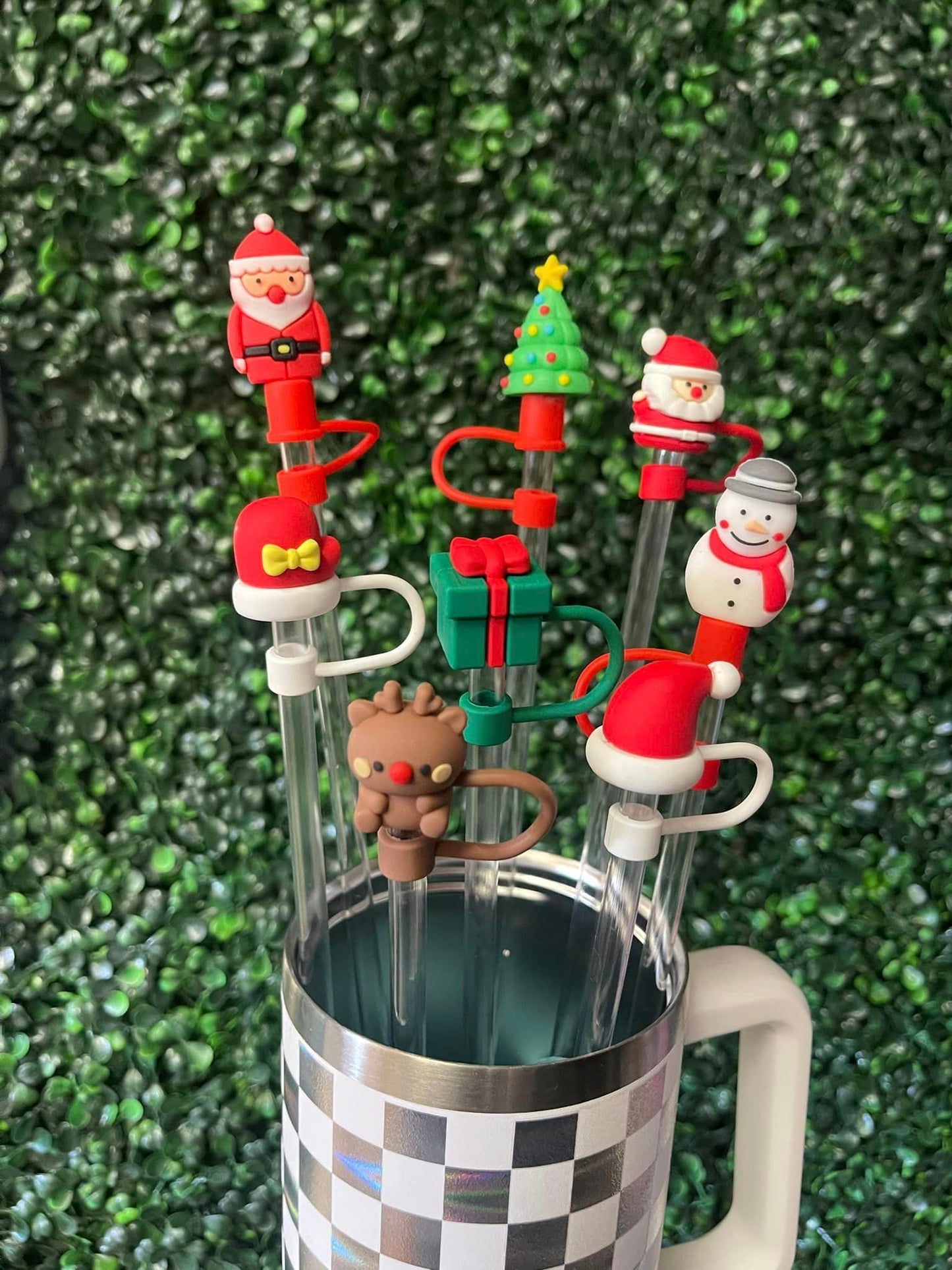 Holiday Straw Toppers