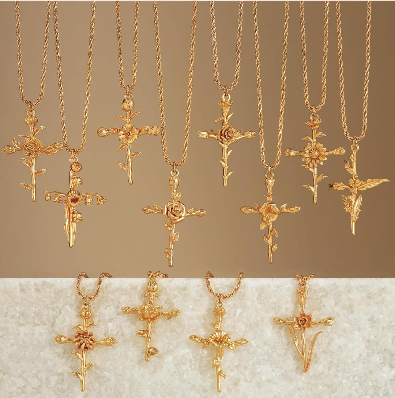 Birth Flower Crosses