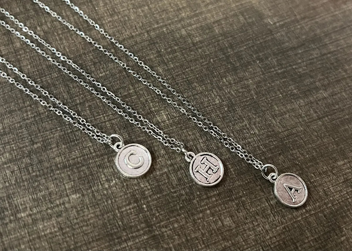 Antique Silver Charm Necklace