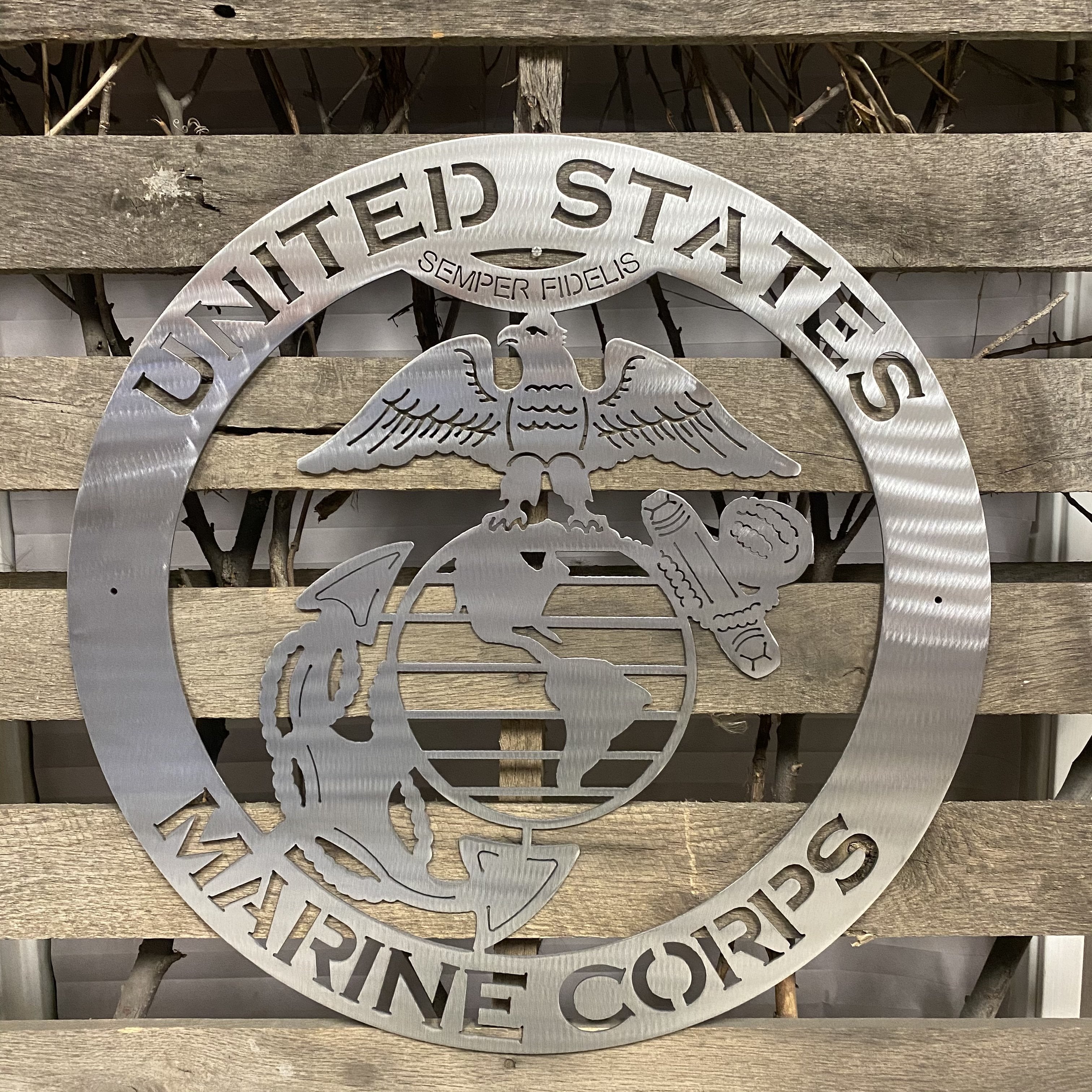 United States Marines Metal Wall Art Logo