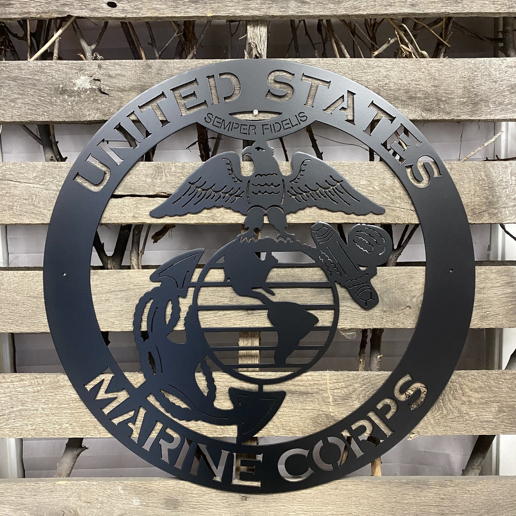 United States Marines Metal Wall Art Logo