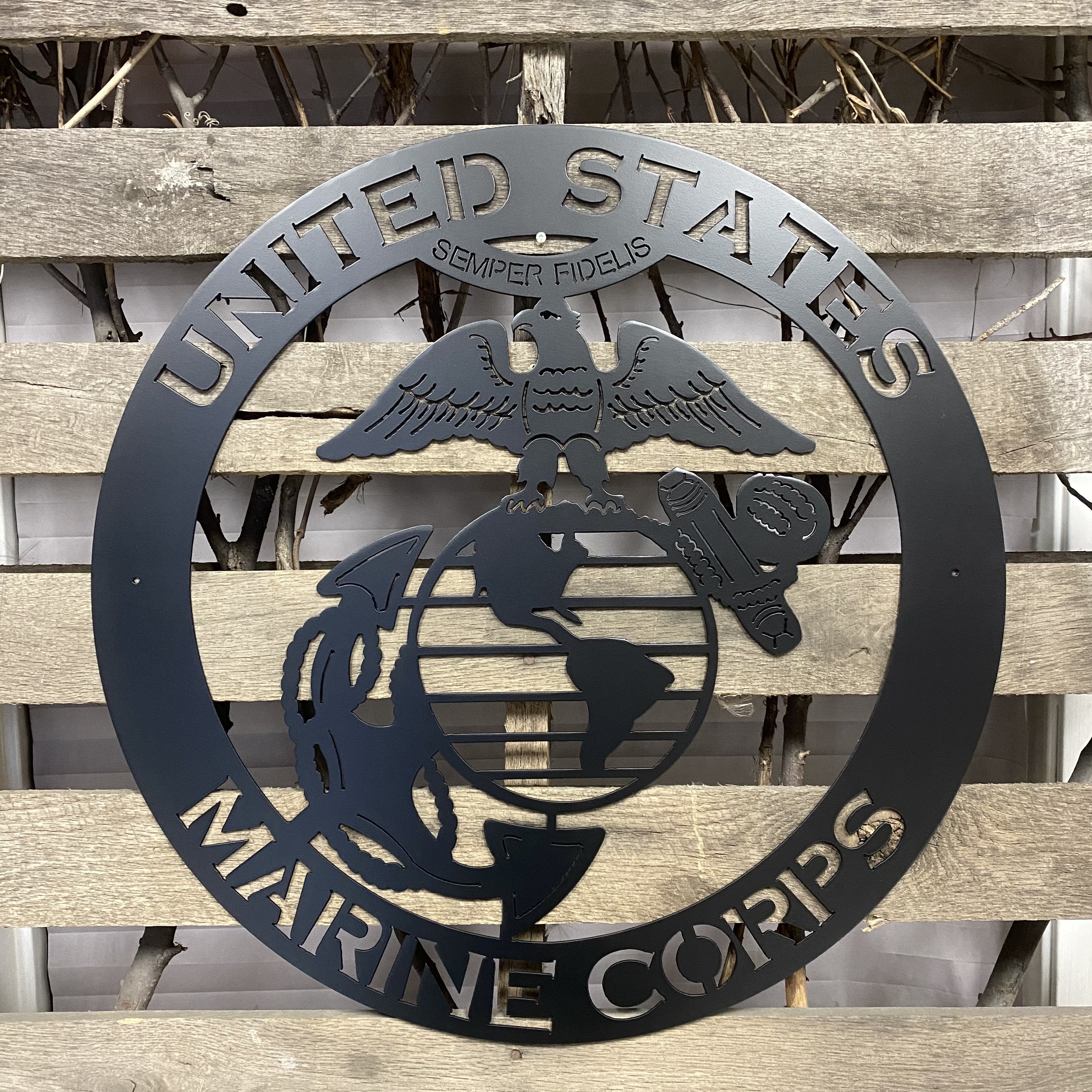United States Marines Metal Wall Art Logo
