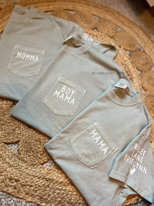 Custom Pocket Mama Tee