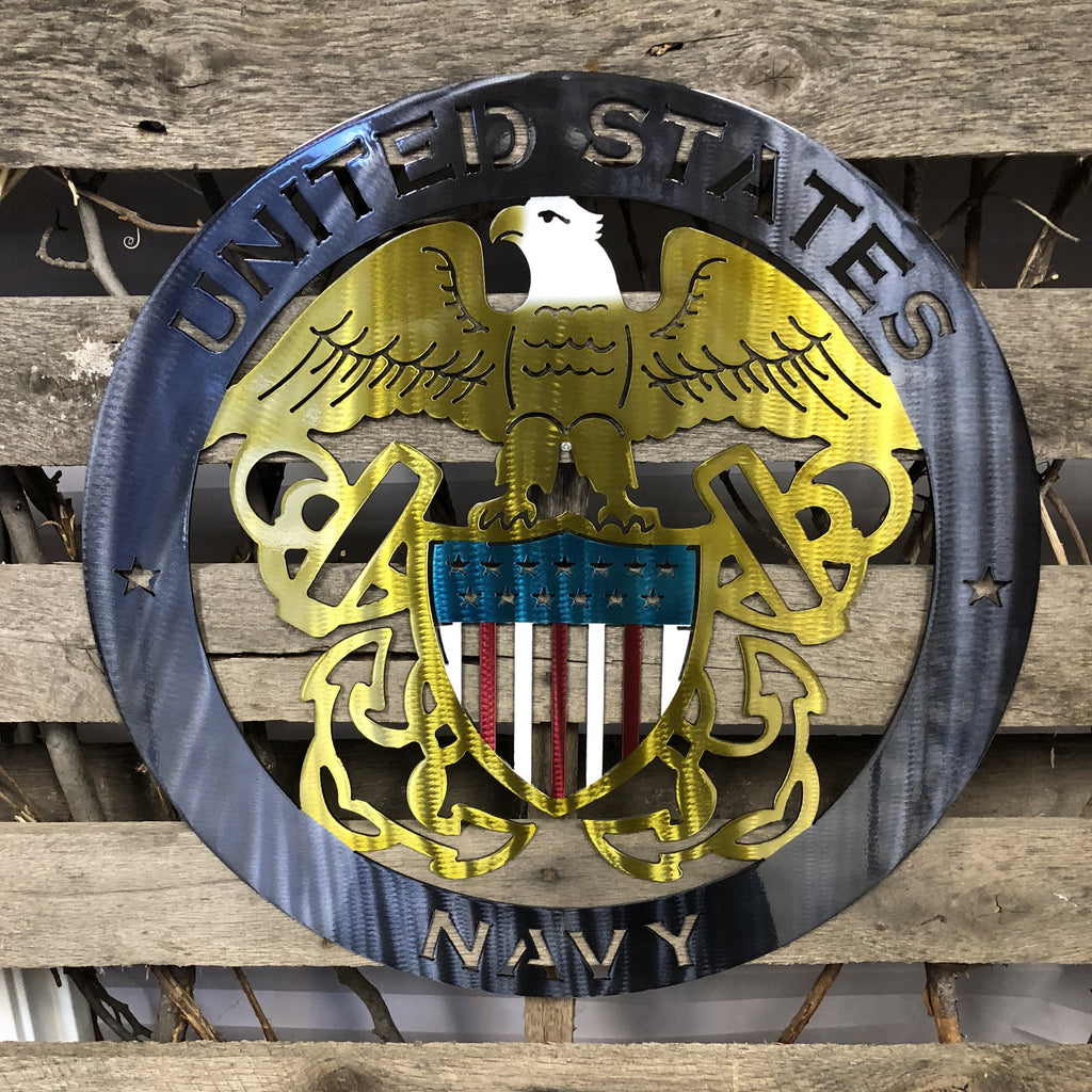 United States Navy Metal Wall Art Logo