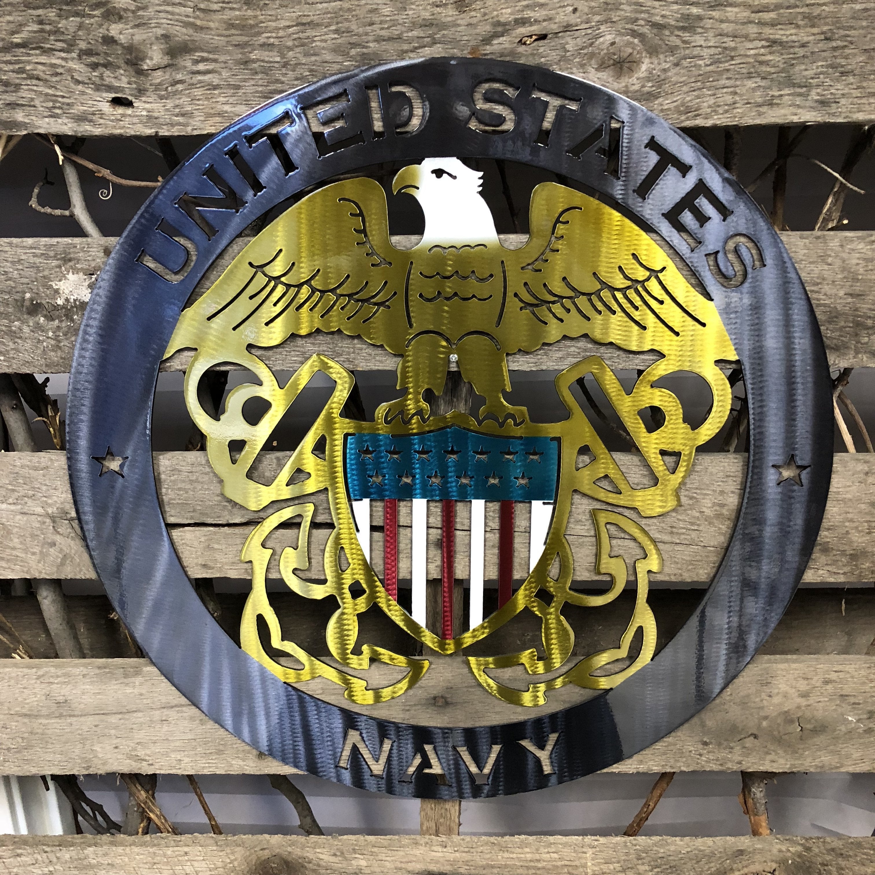 United States Navy Metal Wall Art Logo