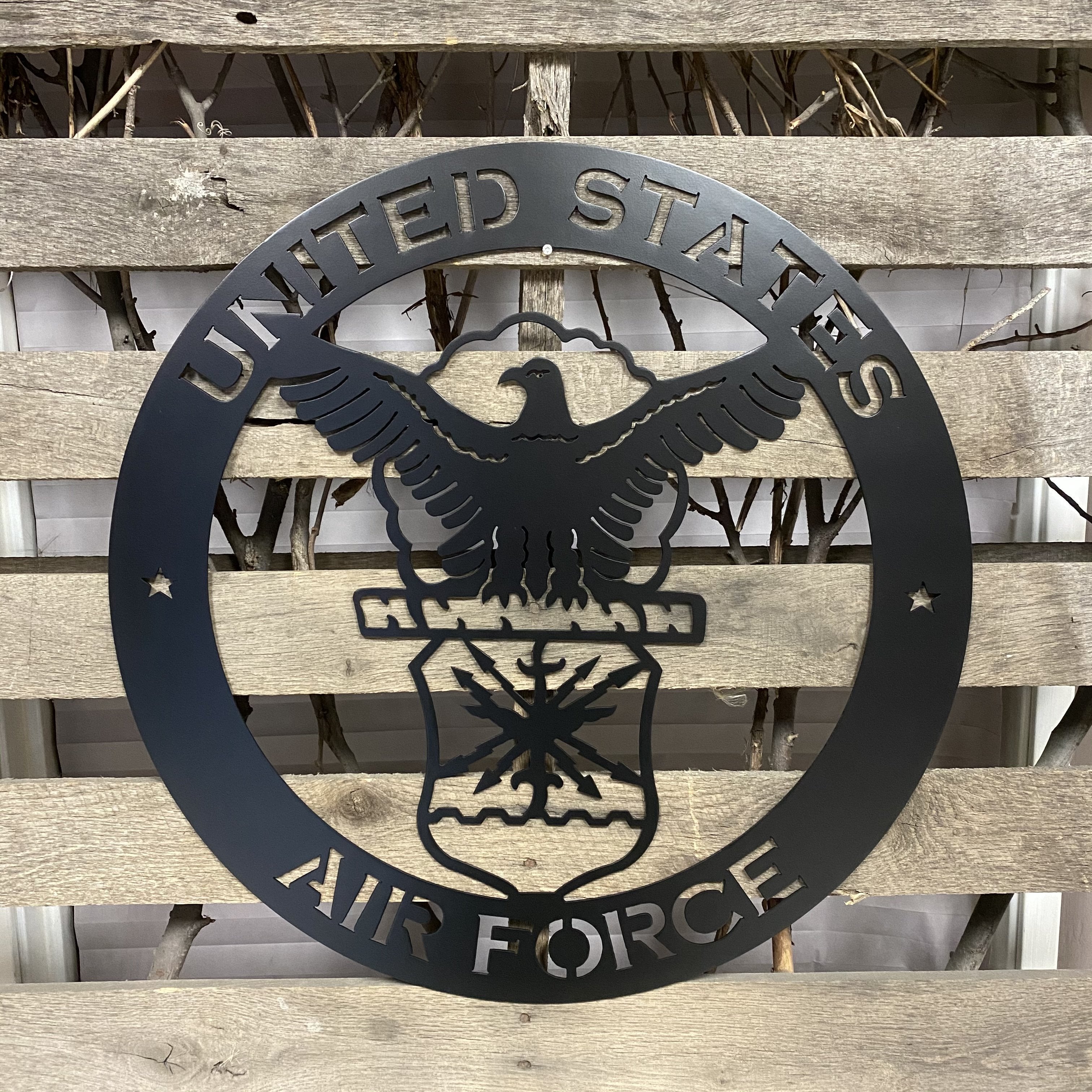 United States Air Force Metal Wall Art Logo