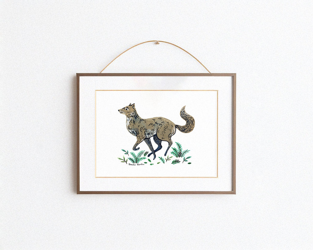 Gray Wolf Art Print
