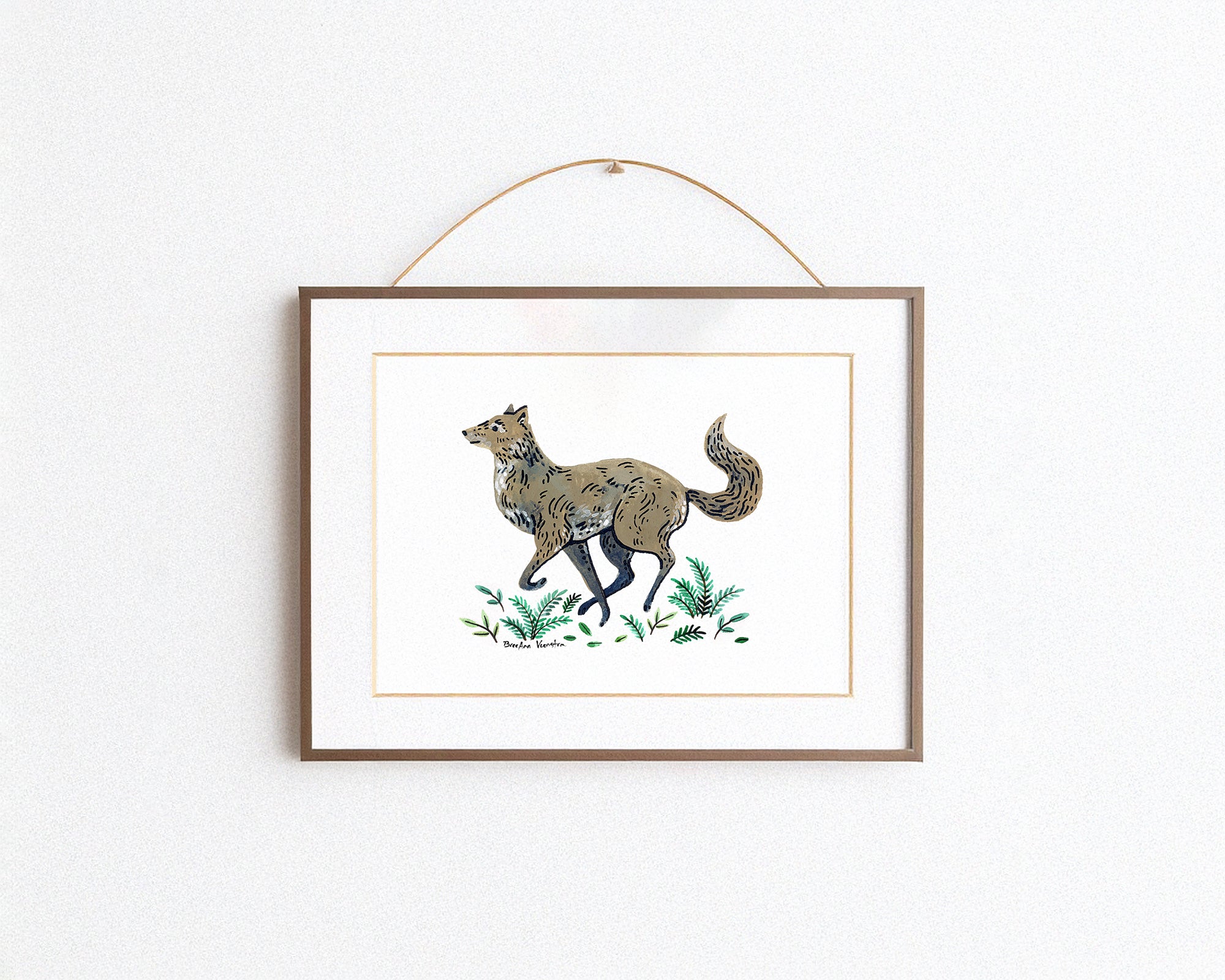 Gray Wolf Art Print
