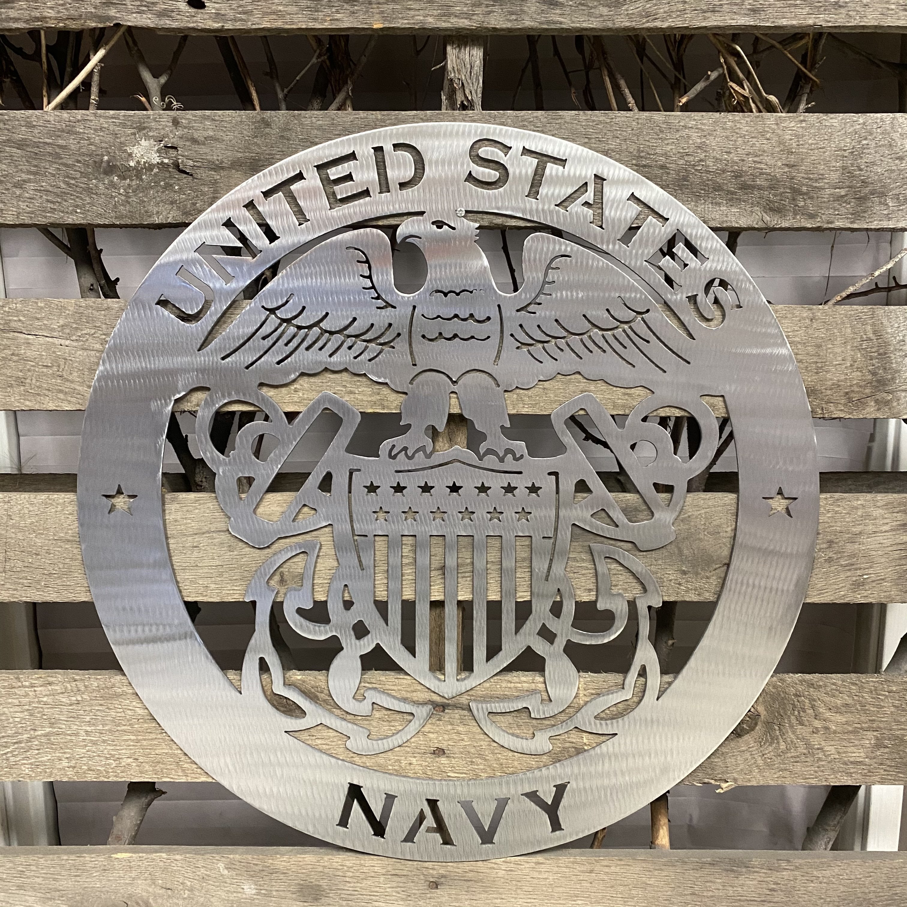 United States Navy Metal Wall Art Logo