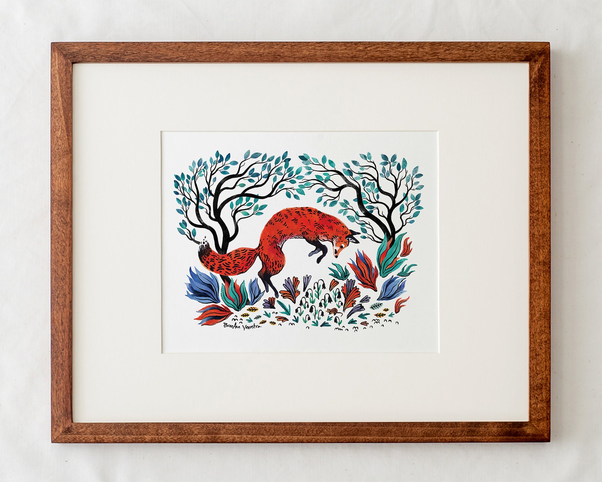 The Fox and the Mouse Art Print