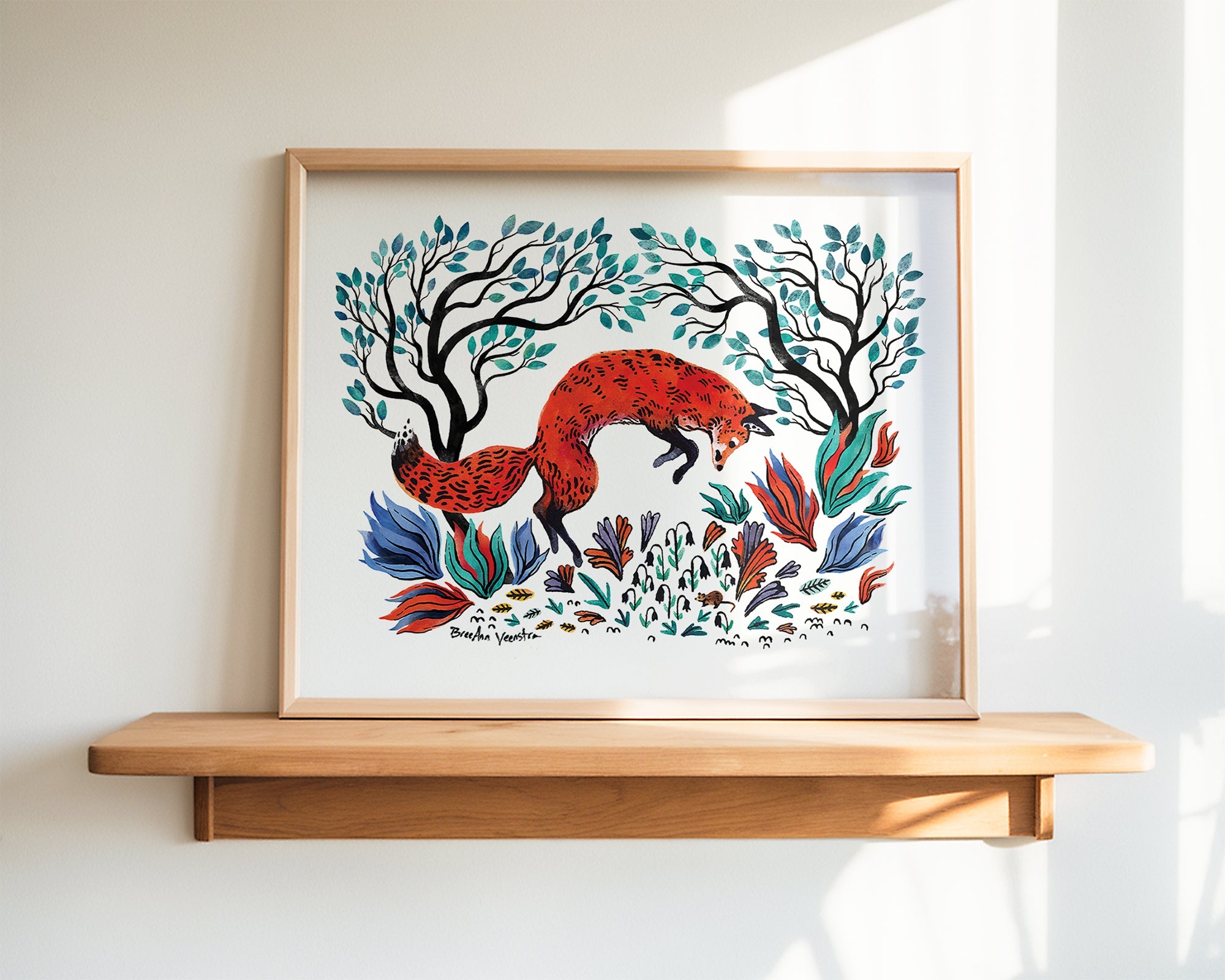The Fox and the Mouse Art Print