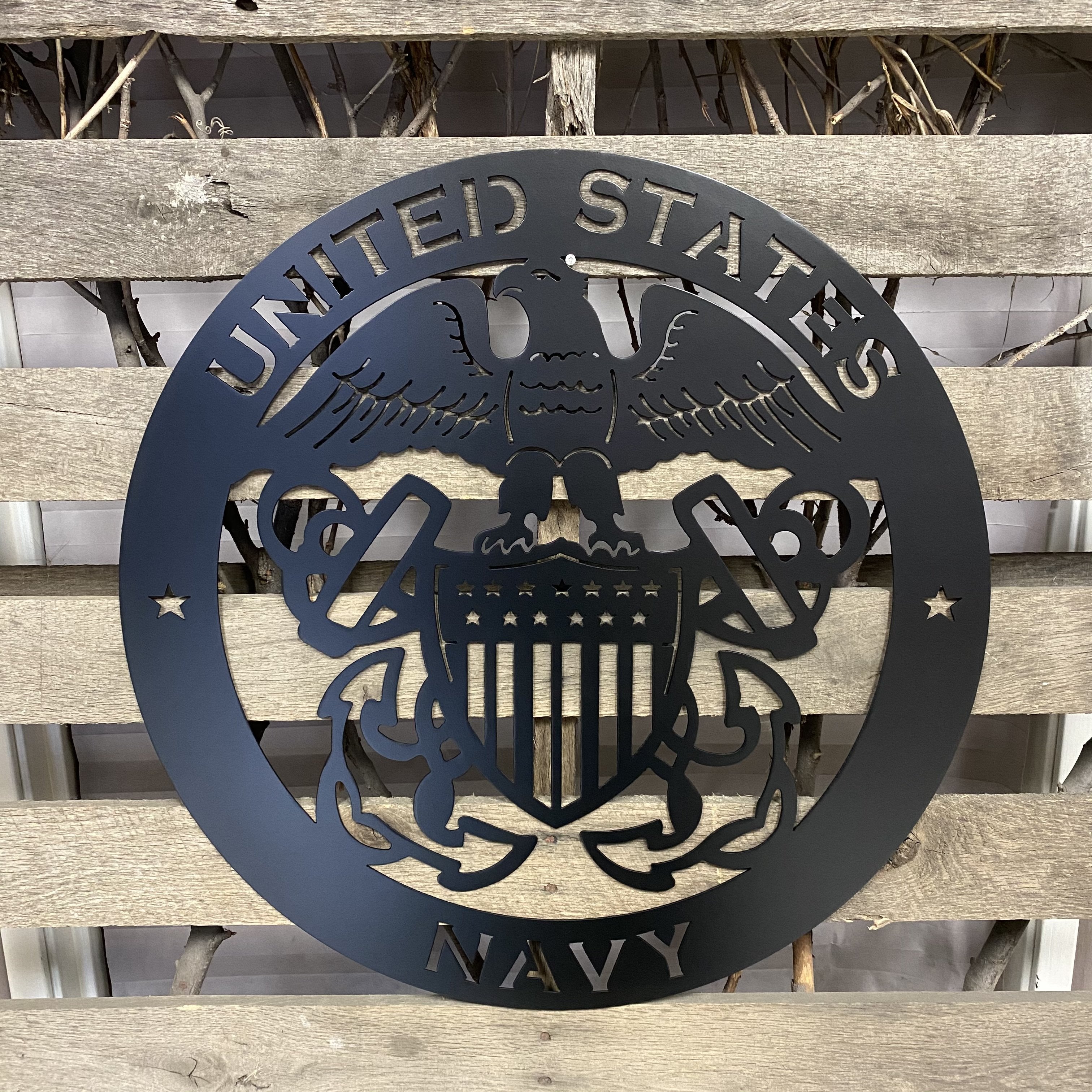 United States Navy Metal Wall Art Logo