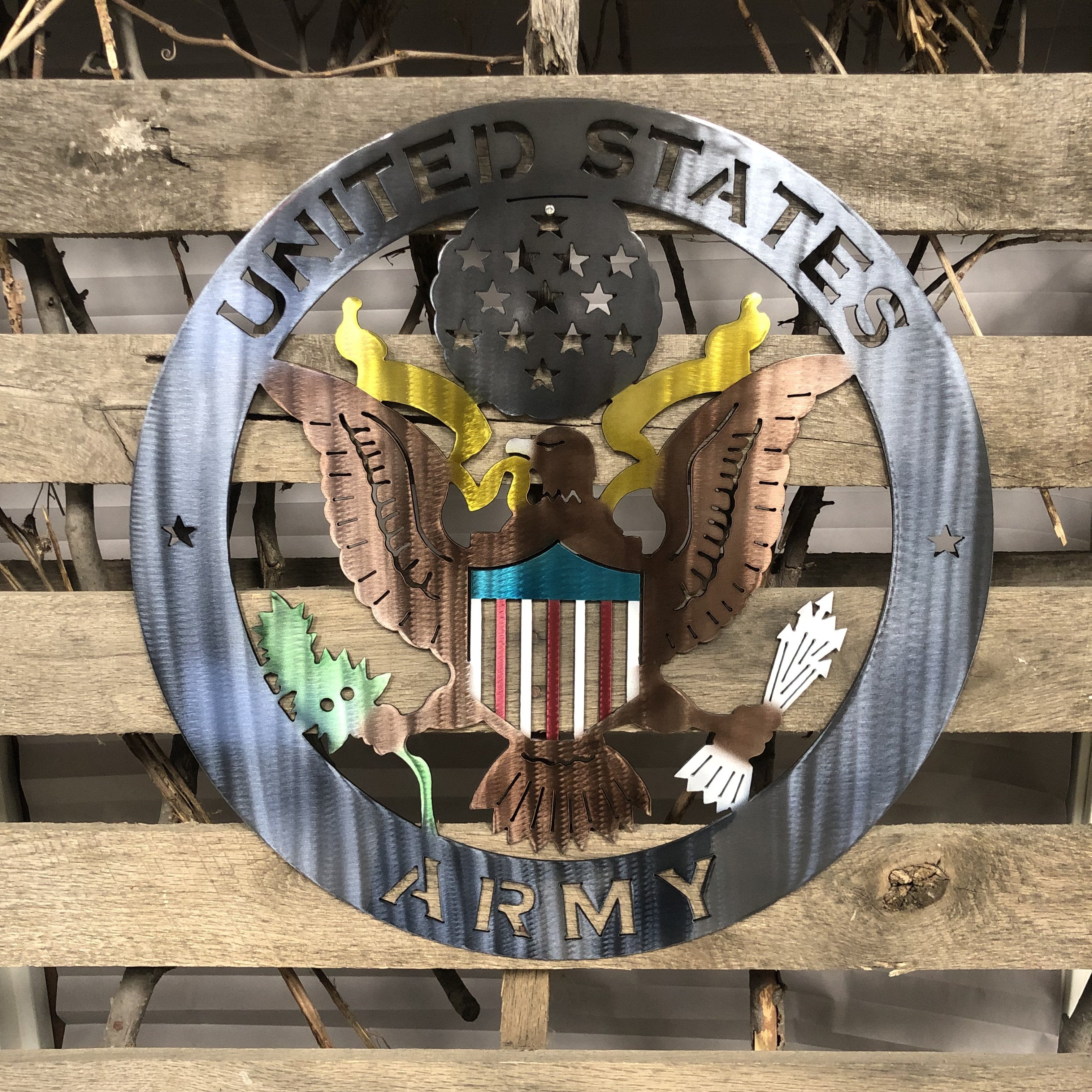 United States Army Metal Wall Art Logo
