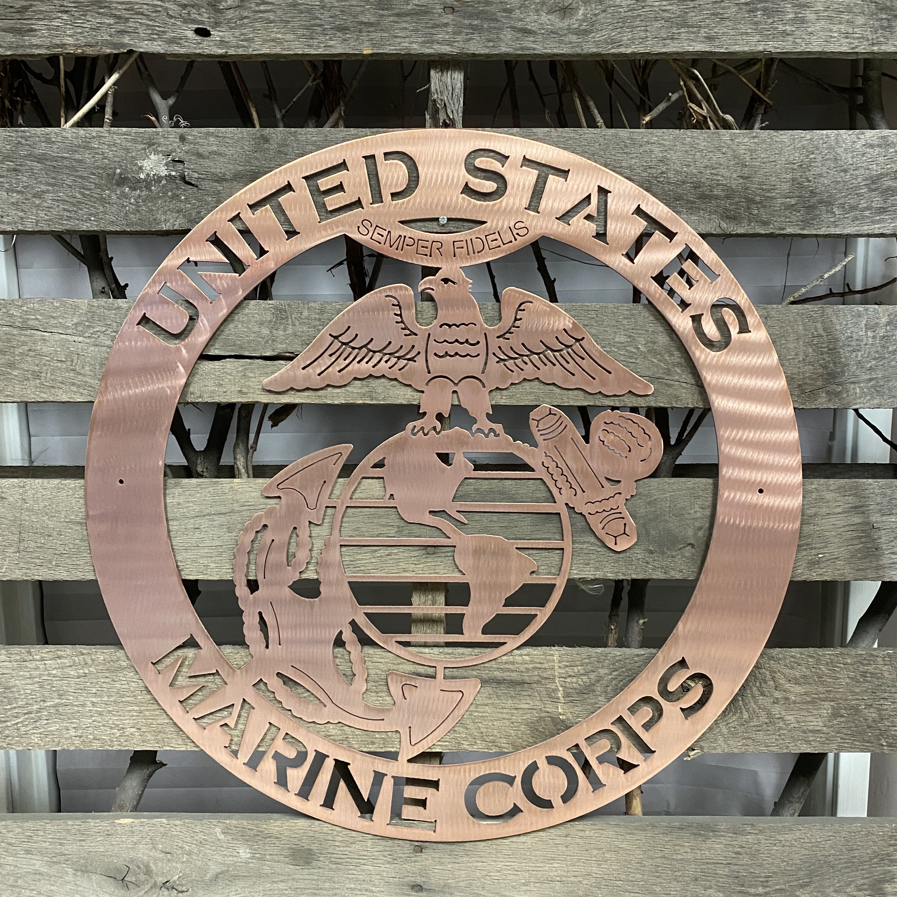 United States Marines Metal Wall Art Logo