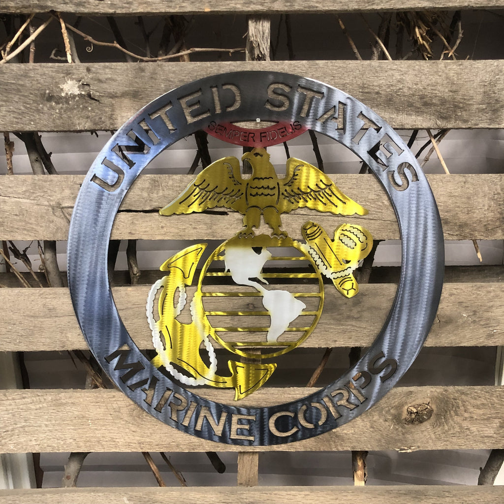 United States Marines Metal Wall Art Logo