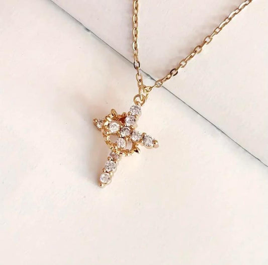 Crown Cross necklace