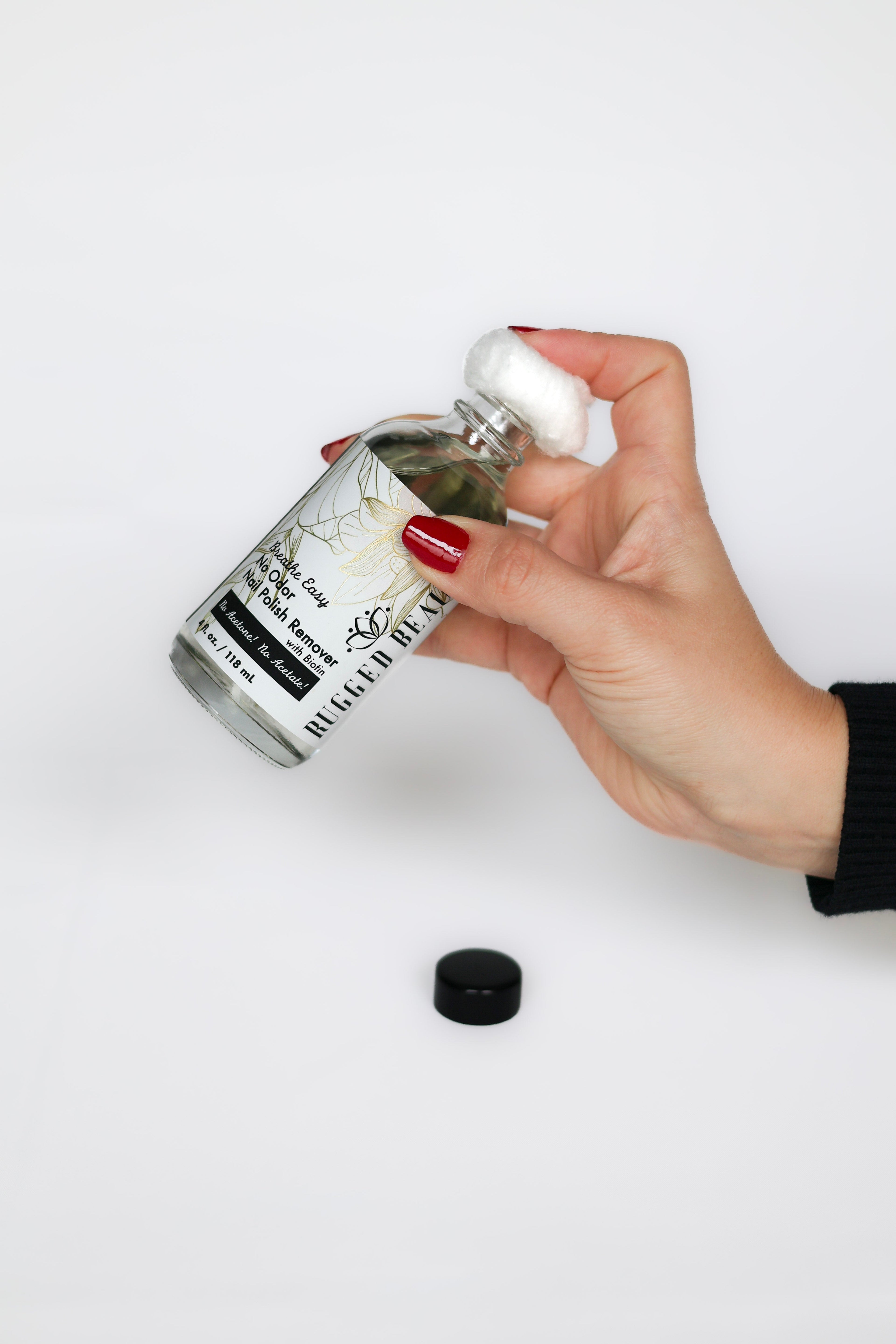 Breathe Easy No Odor Nail Polish Remover with Biotin