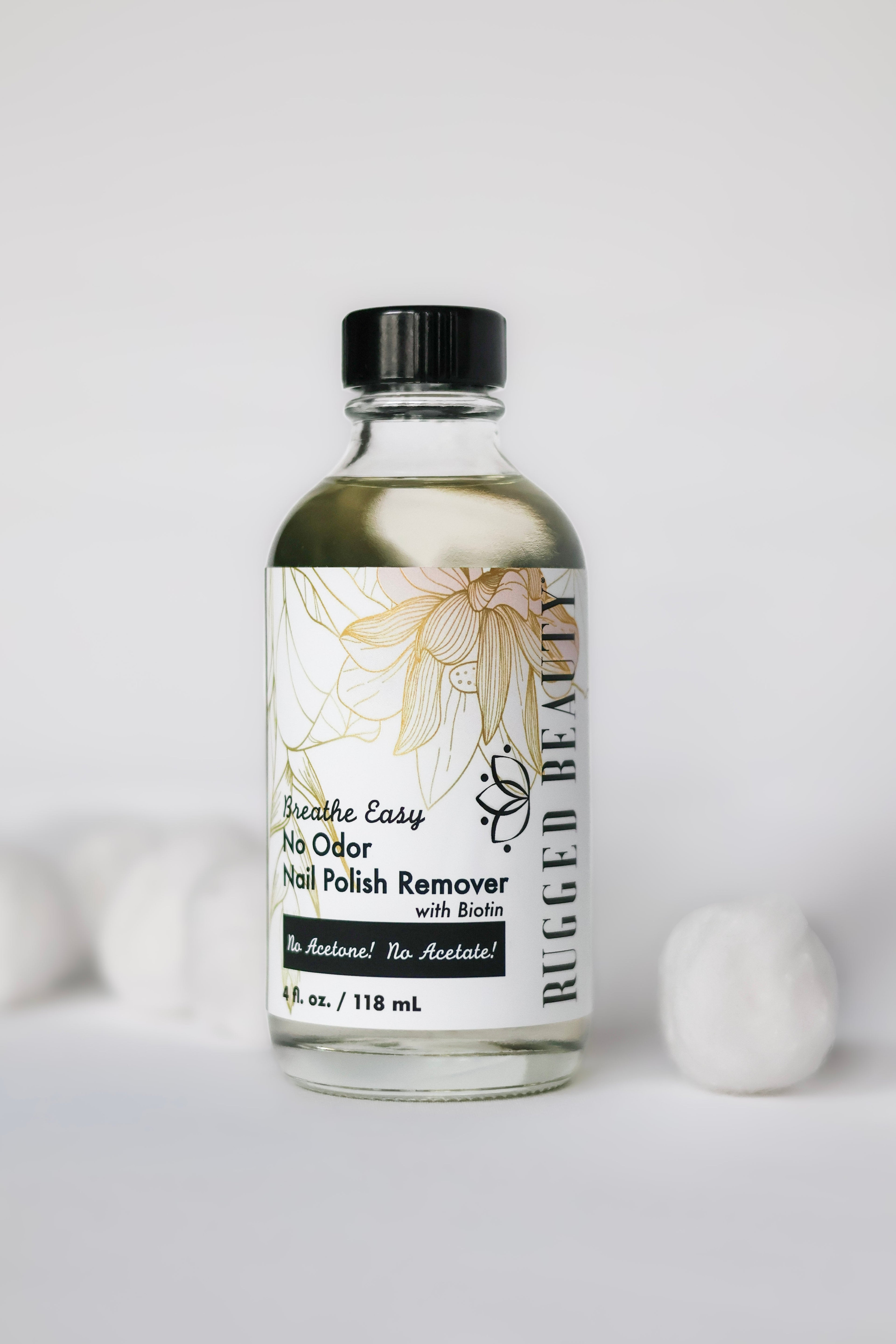 Breathe Easy No Odor Nail Polish Remover with Biotin