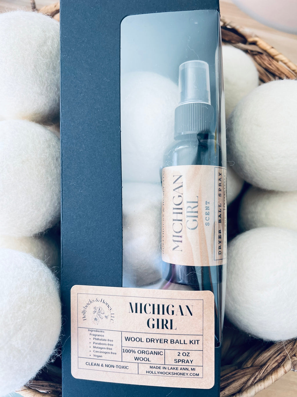 Wool Dryer Ball Kit | Natural Laundry Softening & Fragrance