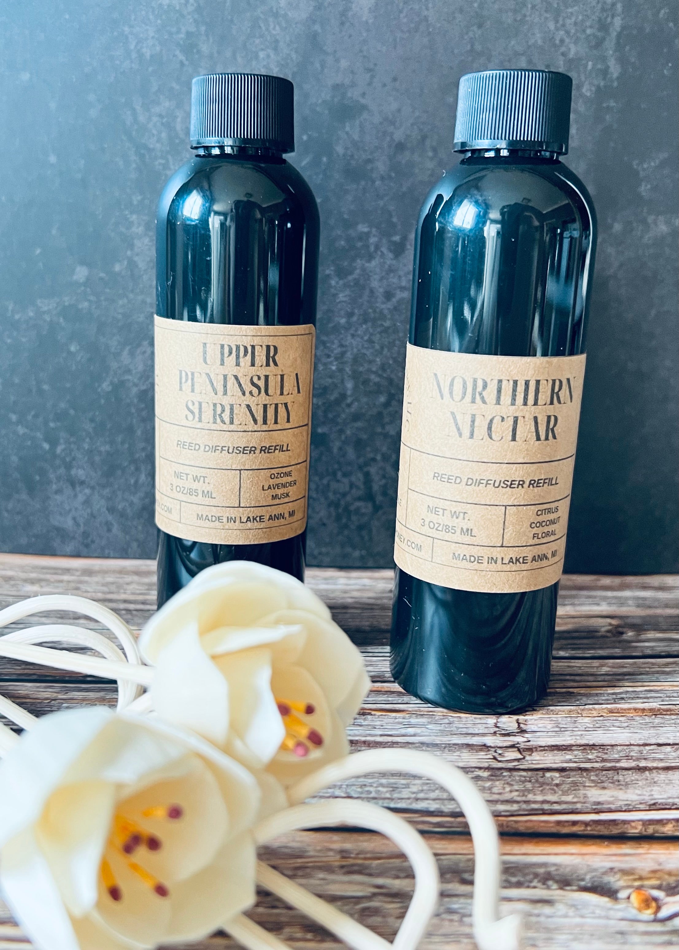 Reed Diffuser Refill – Non-Toxic Home Fragrance | Hollyhocks & Honey