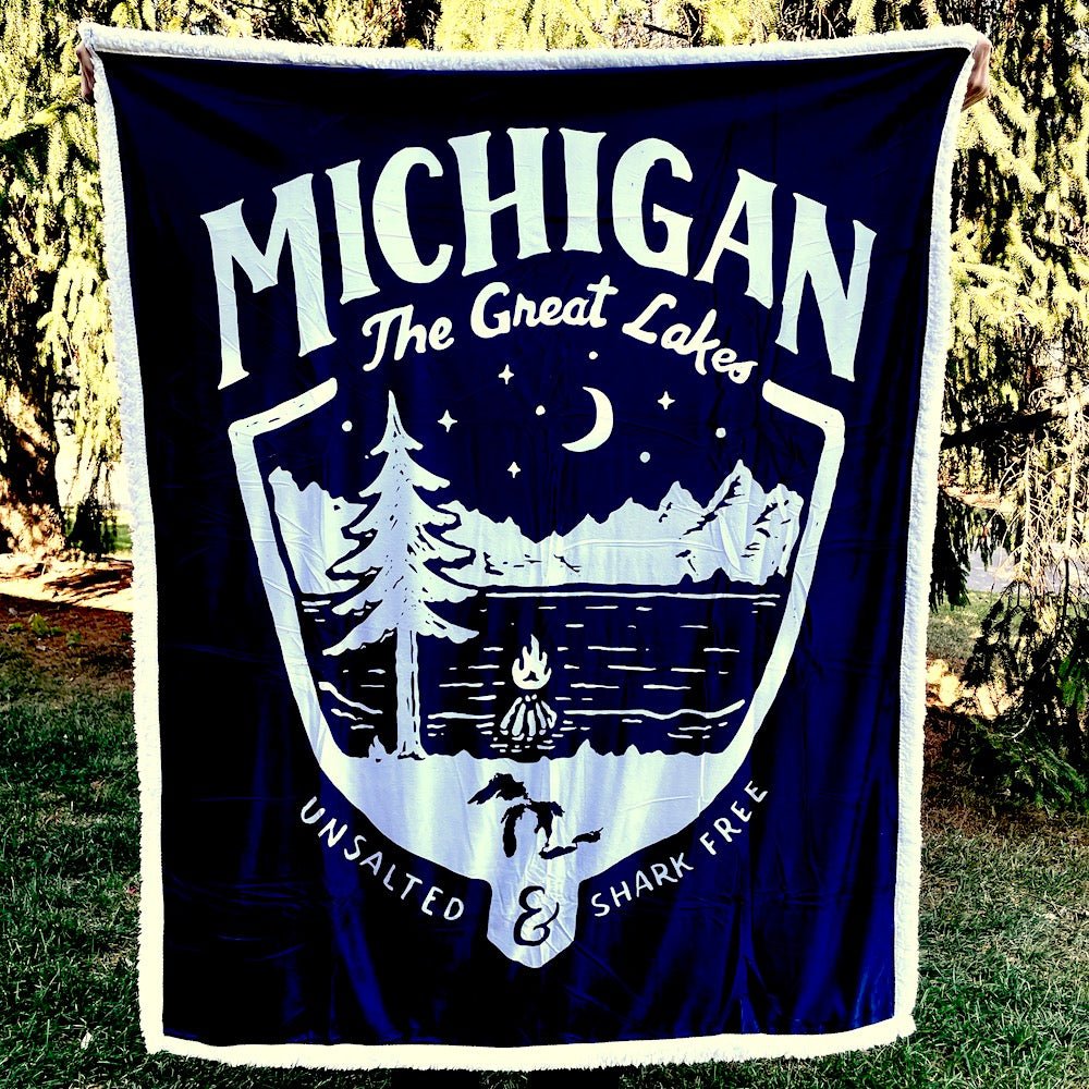 Blanket - Michigan Shield