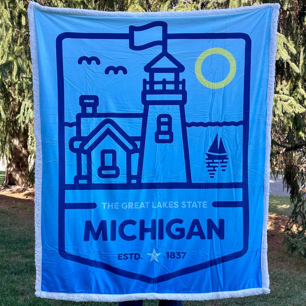 Blanket - Michigan Lighthouse
