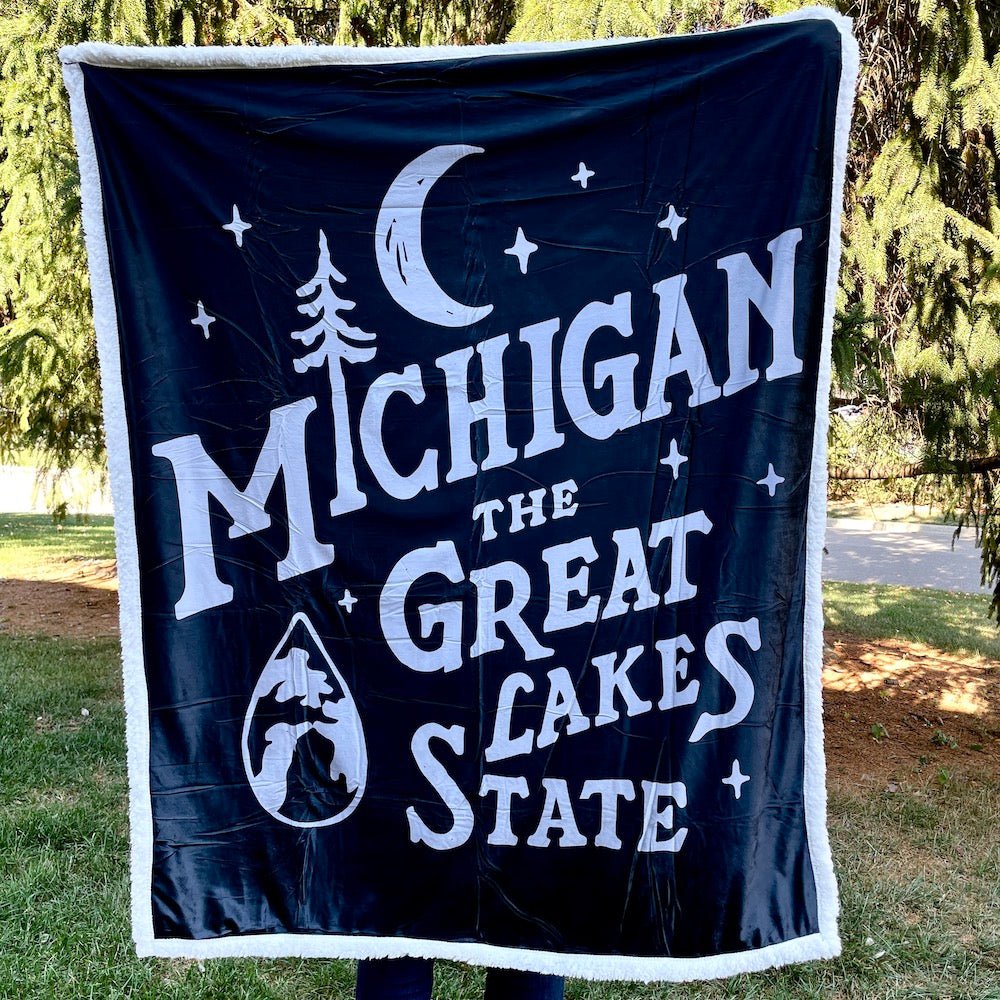 Blanket - Michigan Vintage Font