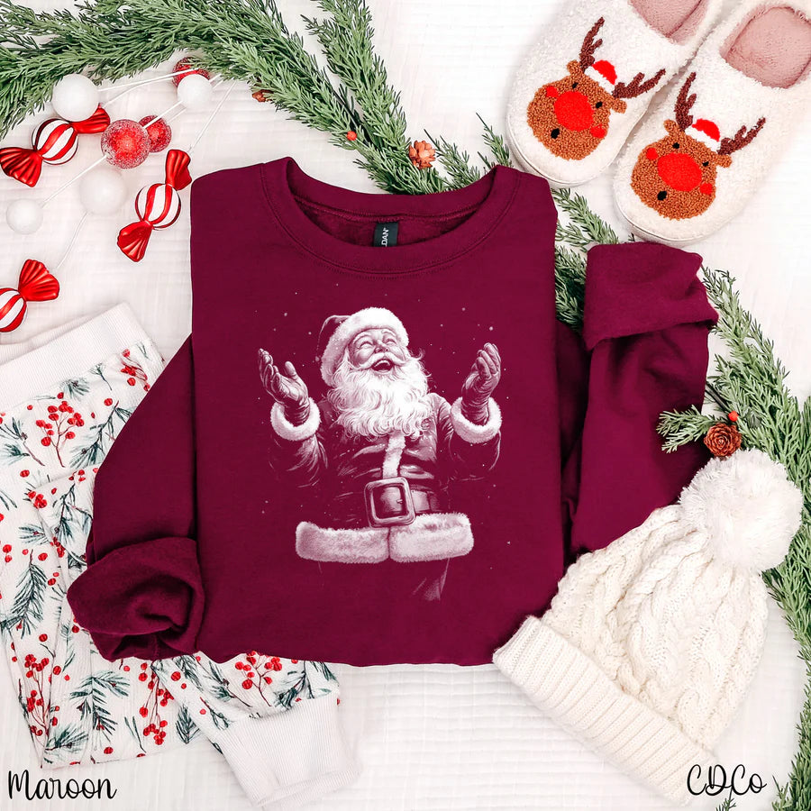 Joyous Santa - Frosted Christmas Designs | Michigan Made
