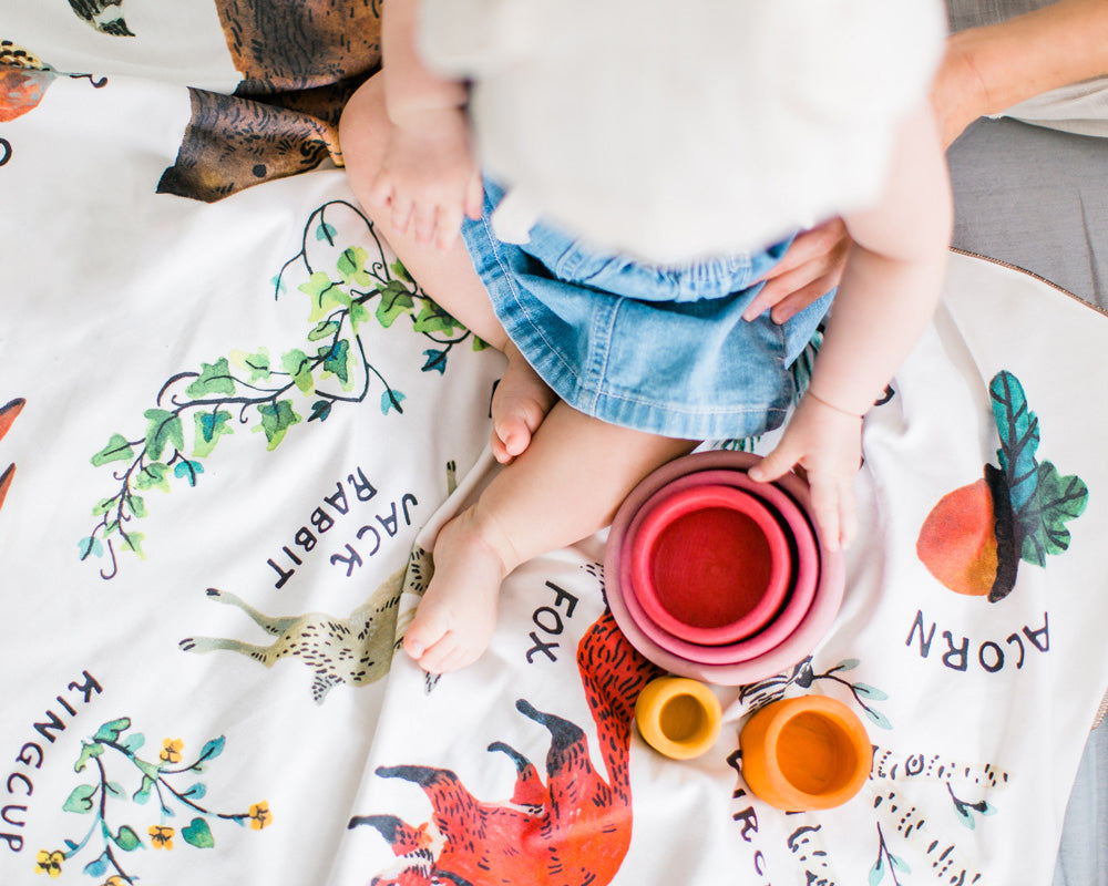 Woodland Alphabet Baby Blanket