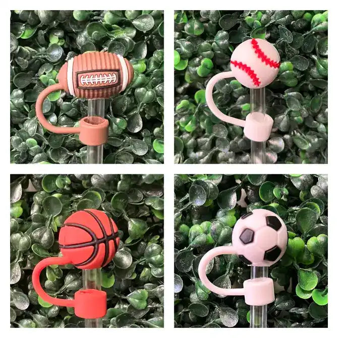 Sports Straw Toppers