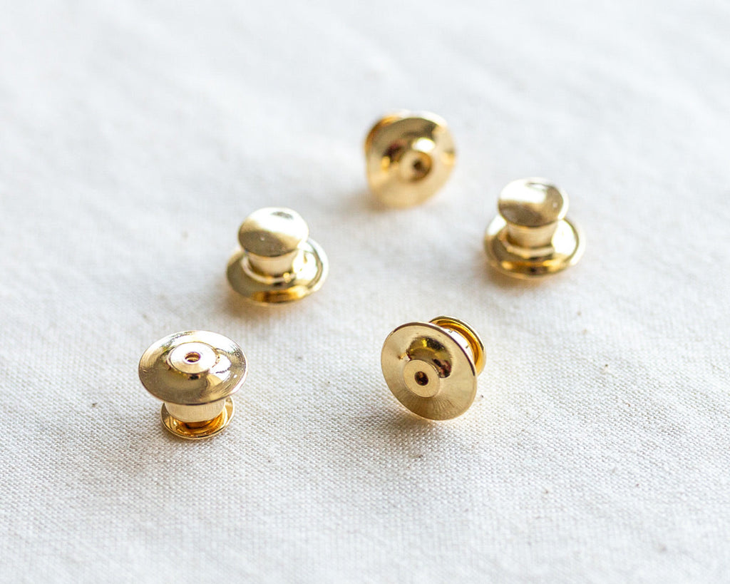 Deluxe Locking Enamel Pin Keepers - Pack of 5