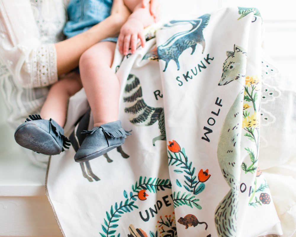 Woodland Alphabet Baby Blanket