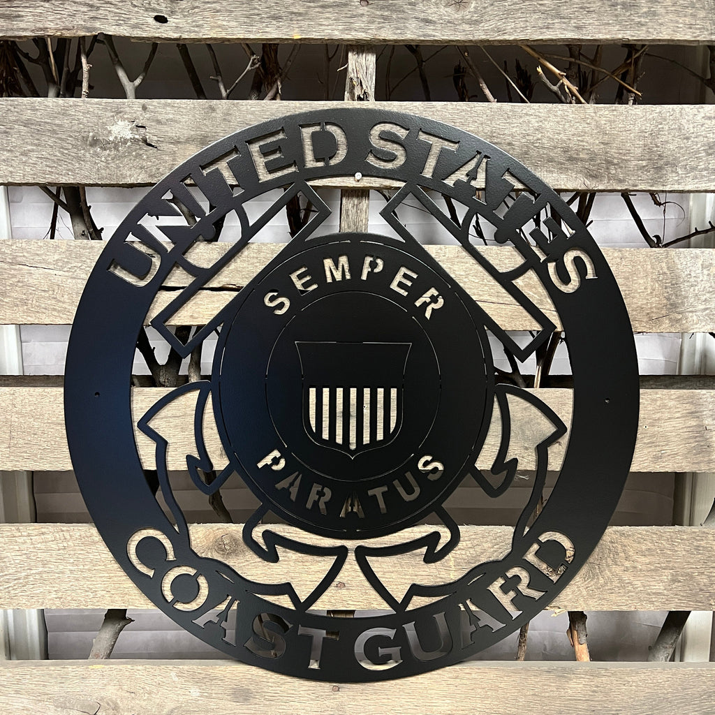 United States Coast Guard Metal Wall Art Logo