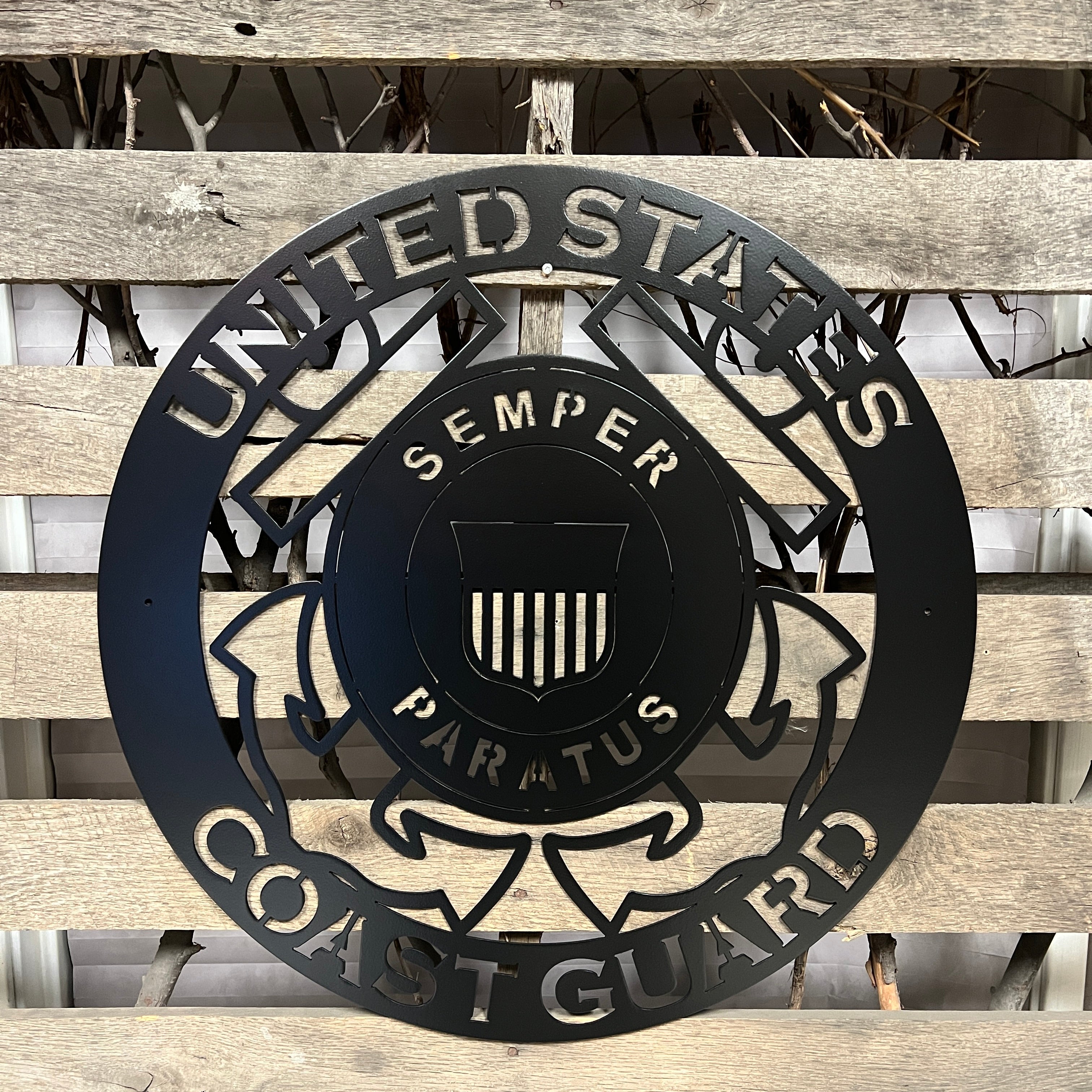 United States Coast Guard Metal Wall Art Logo