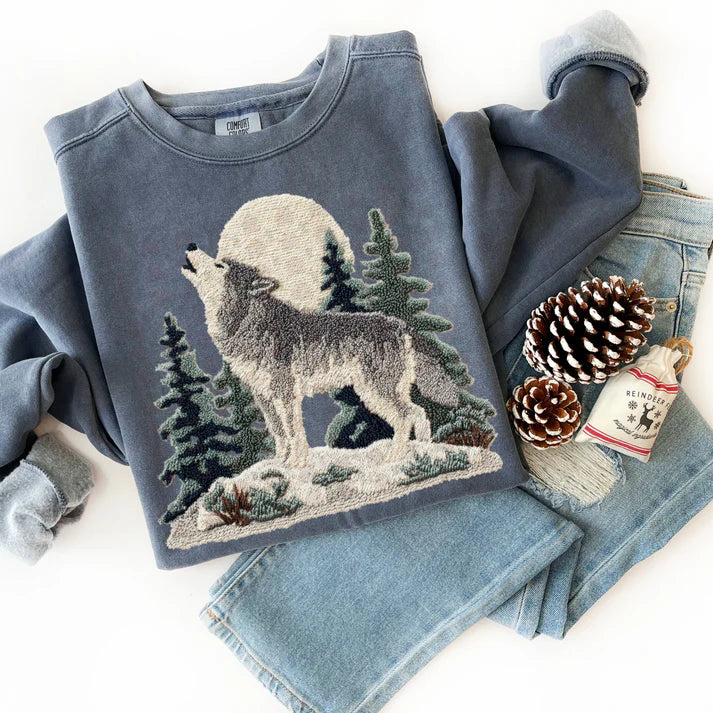 Wolf Faux Latch Hook Design