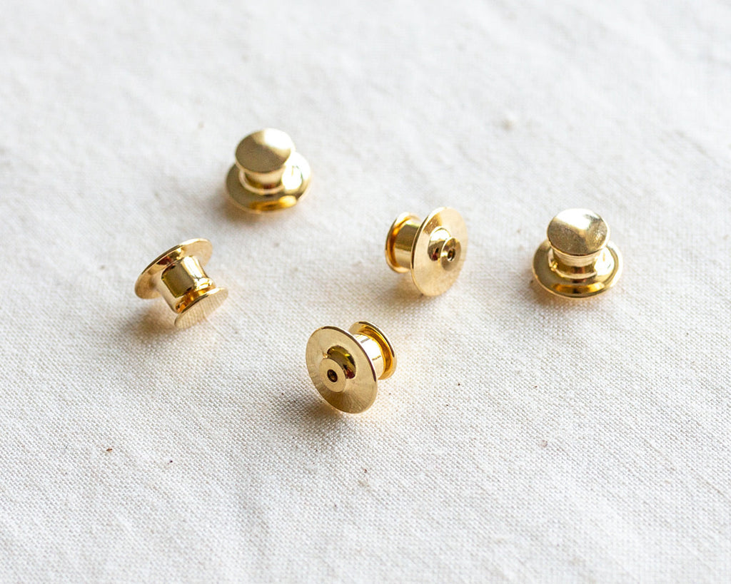 Deluxe Locking Enamel Pin Keepers - Pack of 5