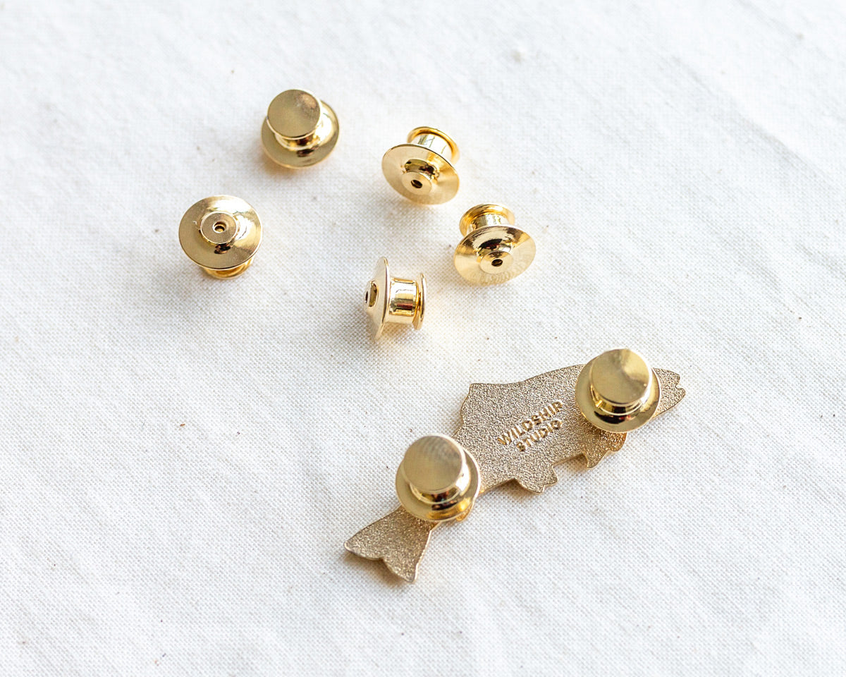 Deluxe Locking Enamel Pin Keepers - Pack of 5