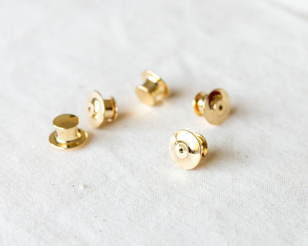 Deluxe Locking Enamel Pin Keepers - Pack of 5