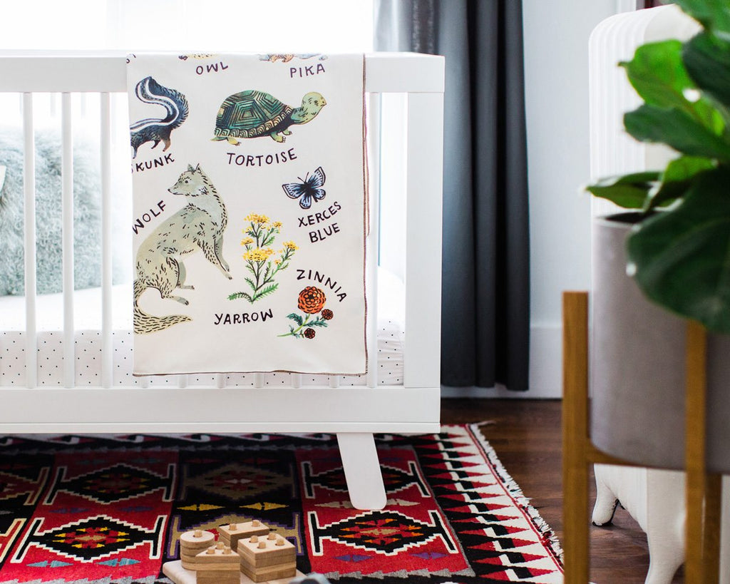 Woodland Alphabet Baby Blanket