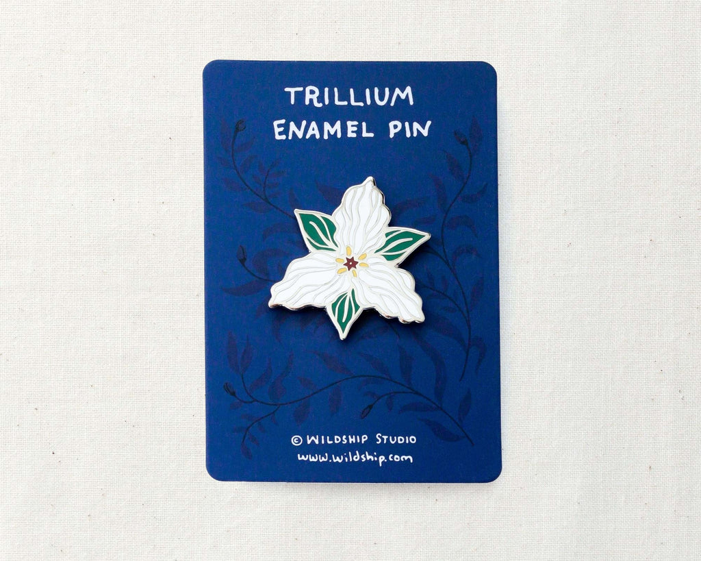 Trillium Enamel Pin