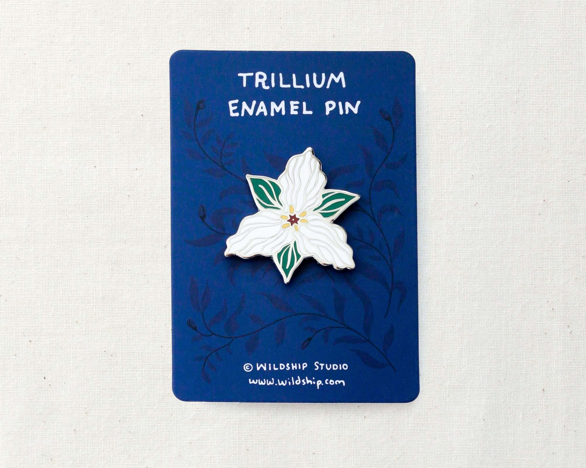 Trillium Enamel Pin