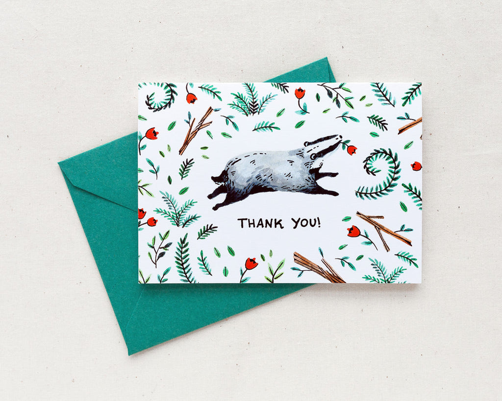 Thank You Badgers - Boxed Set of 6 Cards