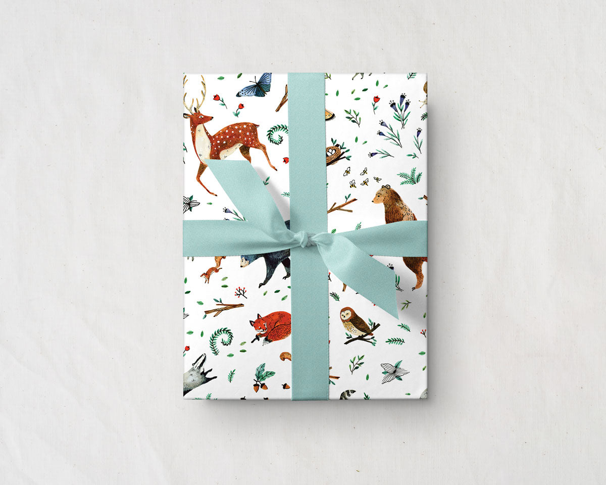 Woodland Animals Gift Wrap