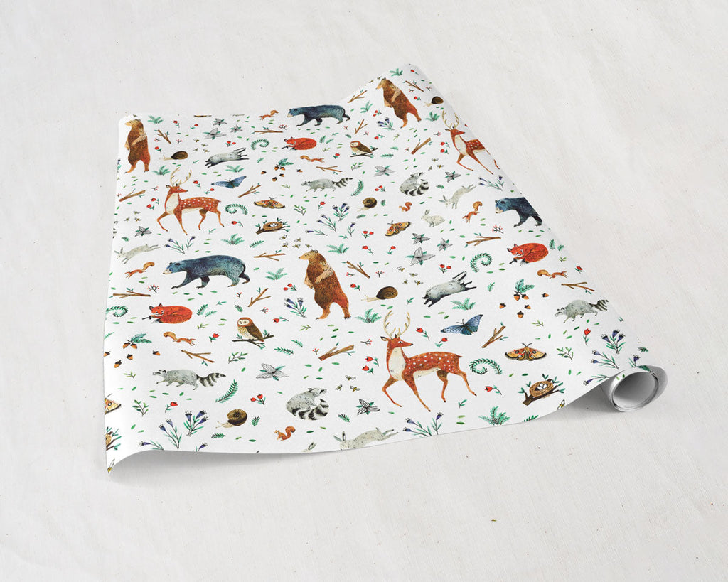 Woodland Animals Gift Wrap