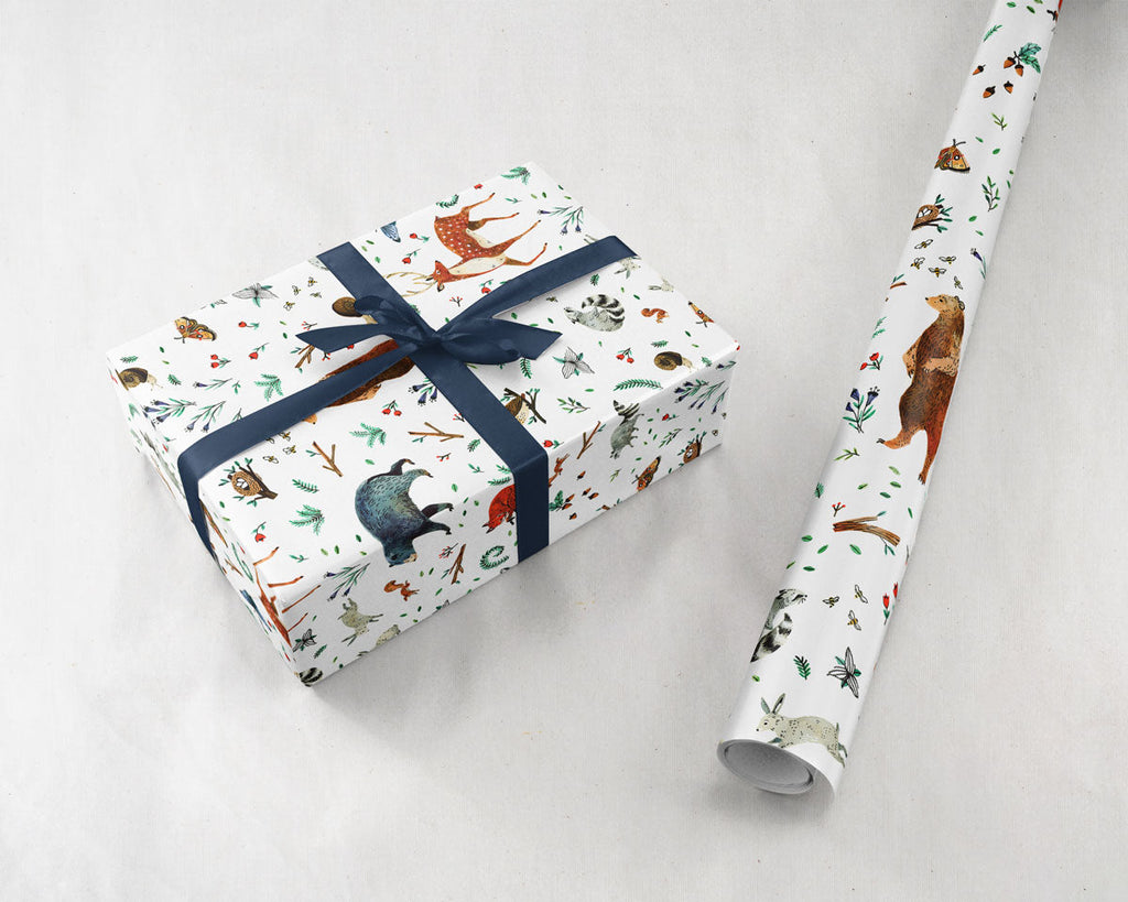Woodland Animals Gift Wrap